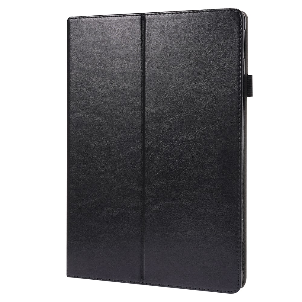 Crazy Horse Texture PU Leather Tablet Cover Case with Stand for Amazon Fire HD 10 (2021) - Black-2