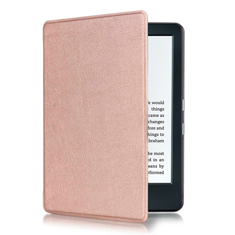 Smart Leather Cover Case for Amazon Kindle (2016) - Rose Gold-4