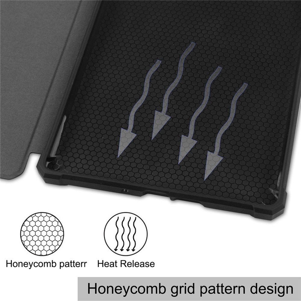 Shock-Absorbed Jeans Cloth PU Leather + TPU Protective Case Covering for Kindle Paperwhite 2021 6.8-inch - Black-9