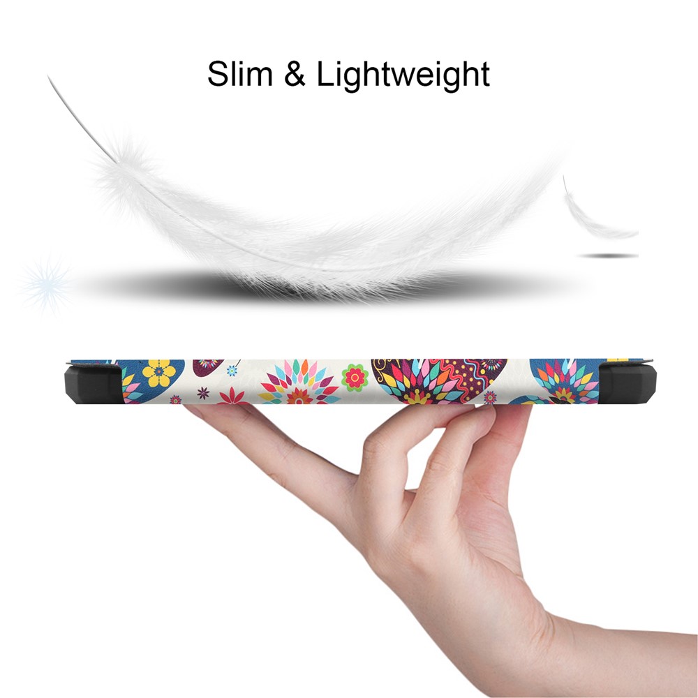 Pattern Printing PU Leather Shockproof Shell Smart Cover with Auto Wake/Sleep for Amazon Kindle Paperwhite 5 6.8-inch (2021) - Colorful Butterflies-4