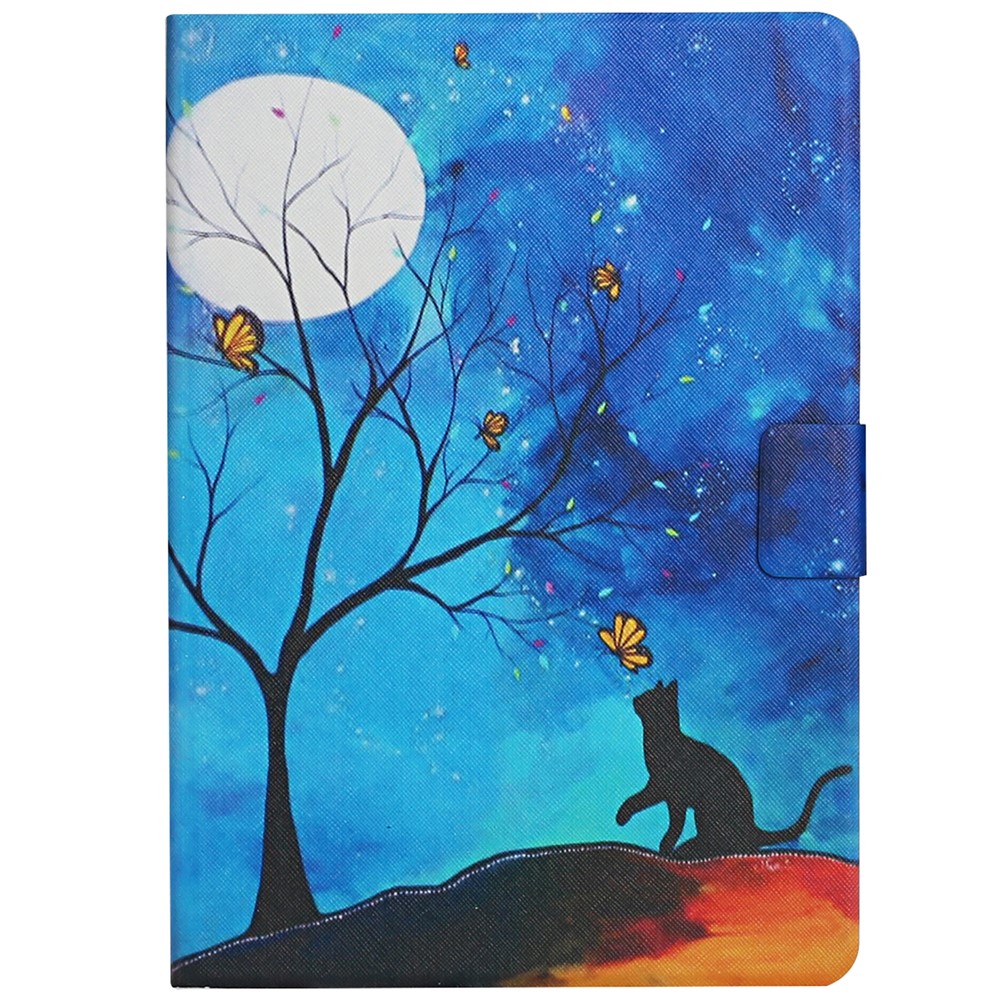 Pattern Printing Card Slots PU Leather Case Stand Cover for Amazon Kindle Paperwhite 5 (2021) - Cat under Tree-2