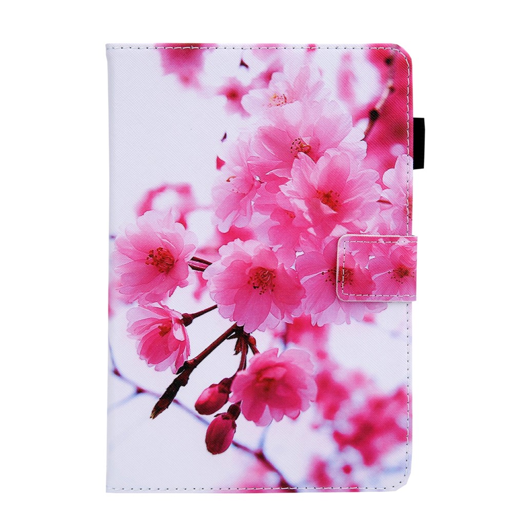 Foldable Stand Card Slots Design Pattern Printing Full Protection Leather Case Cover for Amazon Kindle Paperwhite 5 (2021) - Sakura-2