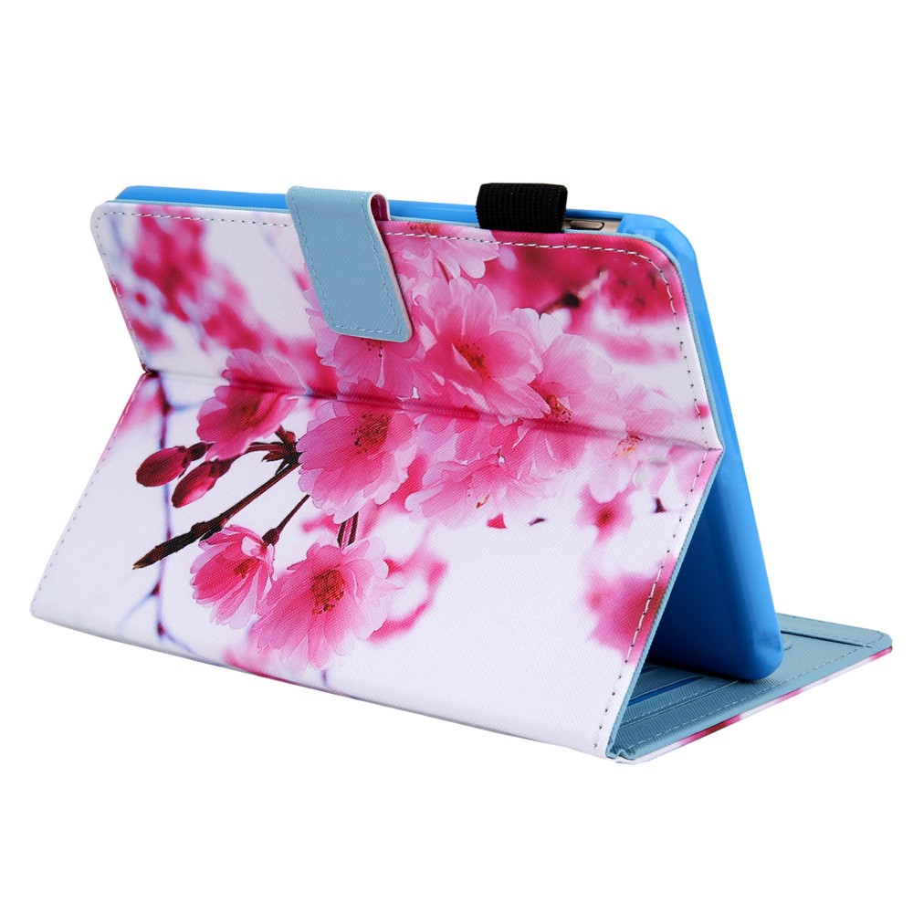 Foldable Stand Card Slots Design Pattern Printing Full Protection Leather Case Cover for Amazon Kindle Paperwhite 5 (2021) - Sakura-4