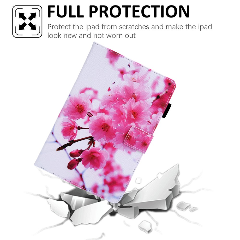 Foldable Stand Card Slots Design Pattern Printing Full Protection Leather Case Cover for Amazon Kindle Paperwhite 5 (2021) - Sakura-7