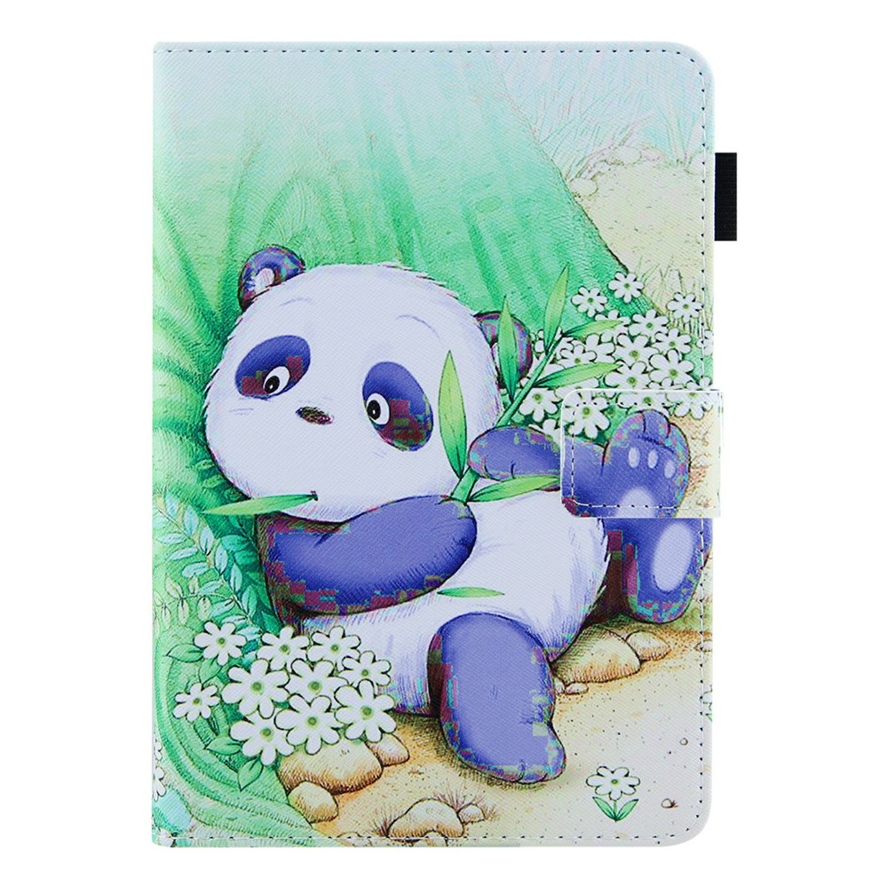 Pattern Printing Stand Card Holder PU Leather Case Cover with Auto Wake/Sleep for Amazon Kindle Paperwhite 5 (2021) - Cute Panda-2