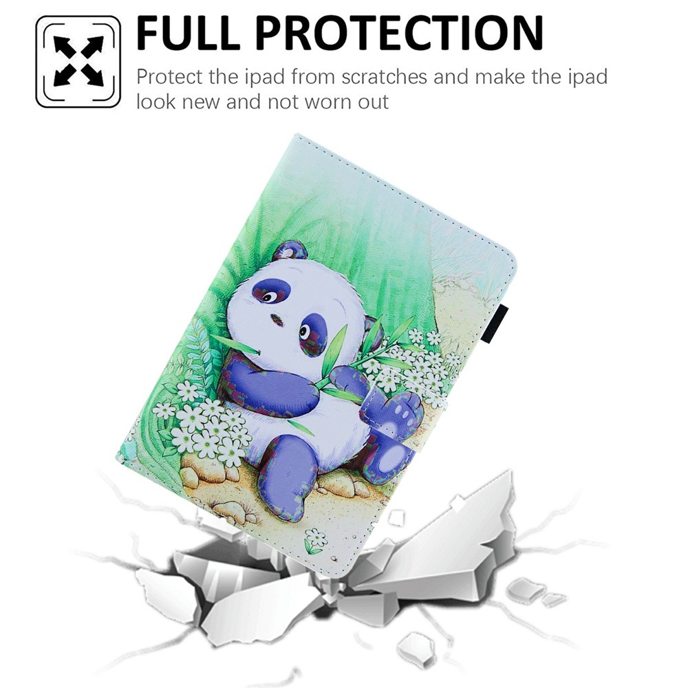 Pattern Printing Stand Card Holder PU Leather Case Cover with Auto Wake/Sleep for Amazon Kindle Paperwhite 5 (2021) - Cute Panda-5