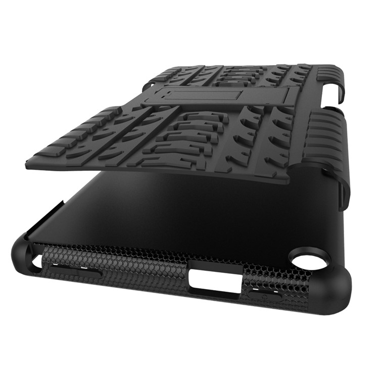 Cool Tyre Pattern PC + TPU Kickstand Case for Amazon Fire HD 8 (2016) - Black-11