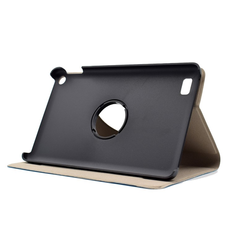 For Amazon Kindle Fire HD 7 Fragrant Patterned Rotary Stand Case with Card Slots - Girl and Boy Playing-8
