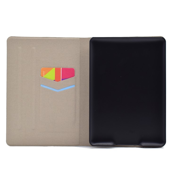 Stand Patterned Leather Card Slots Flip Shell for Amazon Kindle Paperwhite 3/2/1 - Dream Catcher-6
