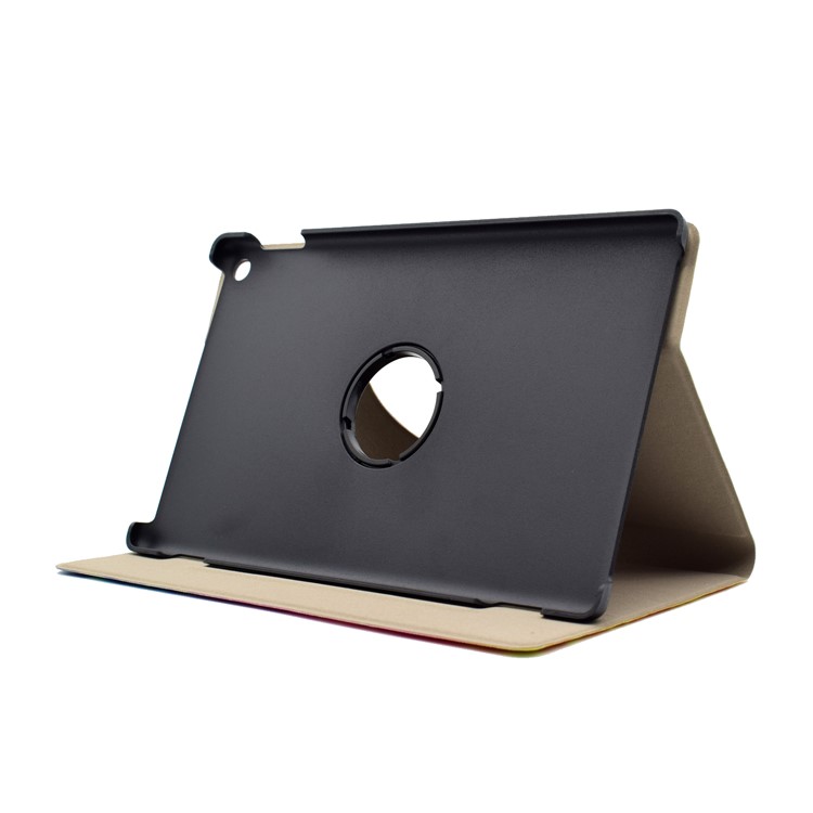 For Amazon Fire HD 8 (2016) Pattern Printing Leather Card Holder Tablet Cover - Galaxy LOVE-5