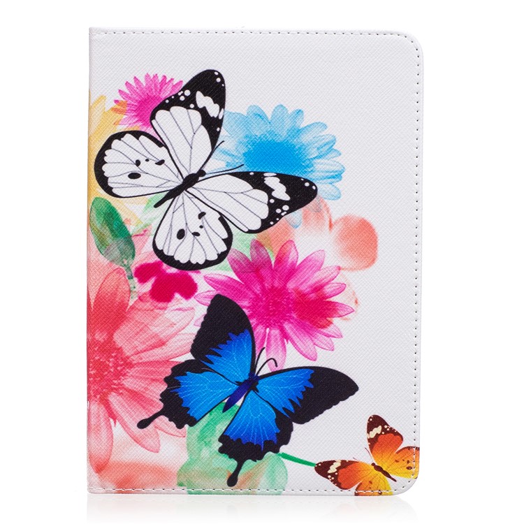 Pattern Printing Wallet Leather Stand Case for Amazon Kindle Paperwhite 3/2/1 - Vivid Butterflies-2