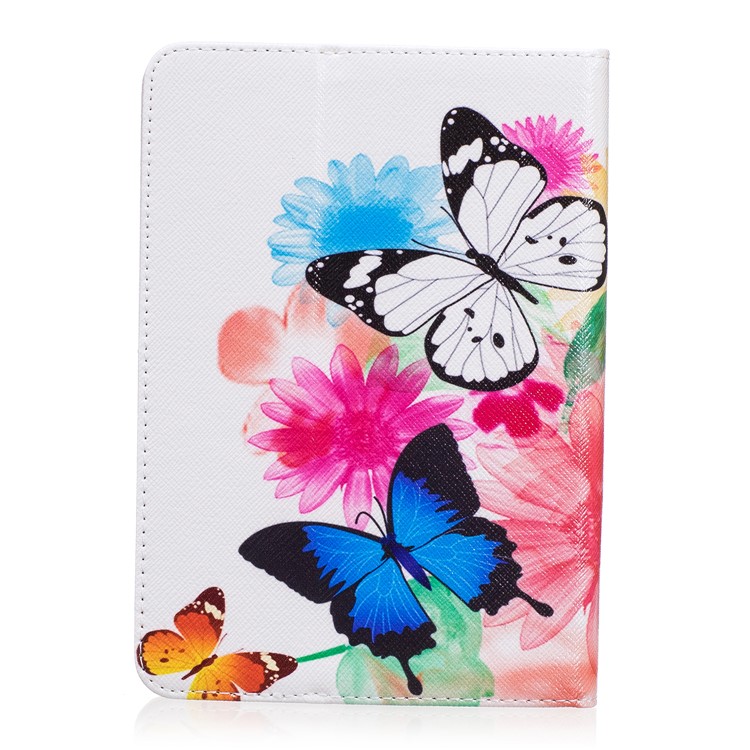 Pattern Printing Wallet Leather Stand Case for Amazon Kindle Paperwhite 3/2/1 - Vivid Butterflies-3
