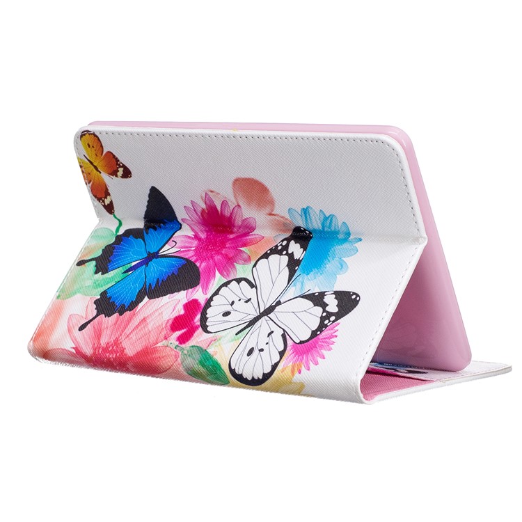 Pattern Printing Wallet Leather Stand Case for Amazon Kindle Paperwhite 3/2/1 - Vivid Butterflies-6