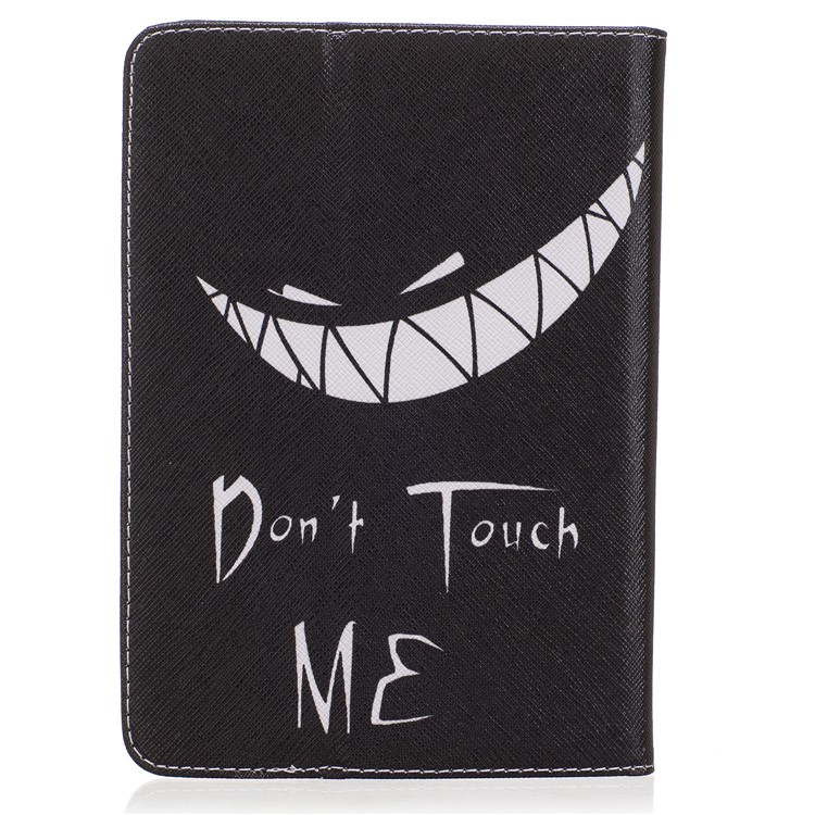 Patterned Leather Wallet Tablet Shell for Amazon Kindle Paperwhite 3/2/1 - Do Not Touch Me-3