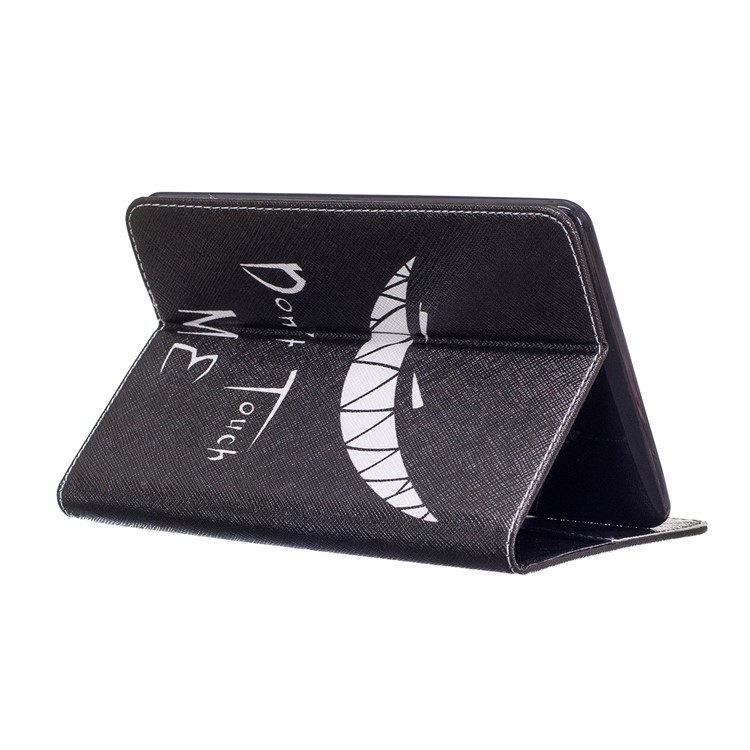 Patterned Leather Wallet Tablet Shell for Amazon Kindle Paperwhite 3/2/1 - Do Not Touch Me-6
