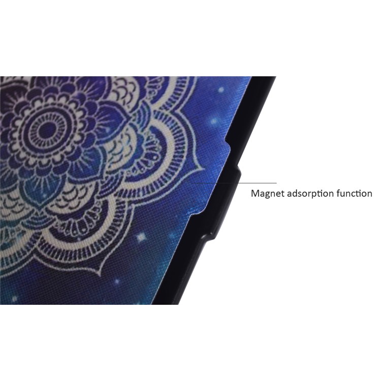 Pattern Printing Leather Flip Case for Amazon Kindle Paperwhite 3/2/1 - Henna Lotus-16