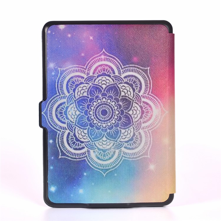 Pattern Printing Leather Flip Case for Amazon Kindle Paperwhite 3/2/1 - Henna Lotus-2