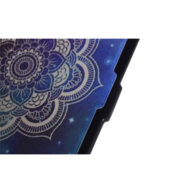 Pattern Printing Leather Flip Case for Amazon Kindle Paperwhite 3/2/1 - Henna Lotus-8