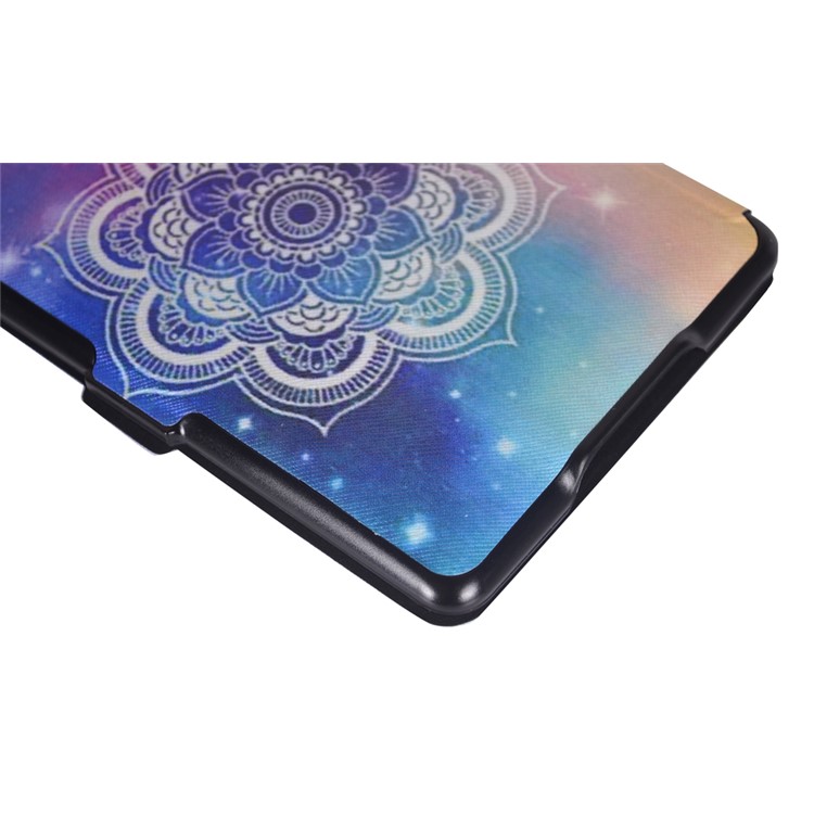 Pattern Printing Leather Flip Case for Amazon Kindle Paperwhite 3/2/1 - Henna Lotus-9