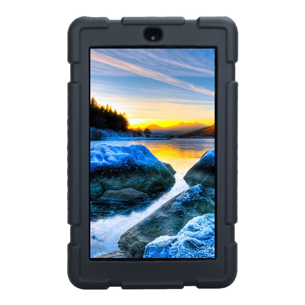 Soft Silicone Protective Shell Case for Amazon Fire 7 2017 - Black-4