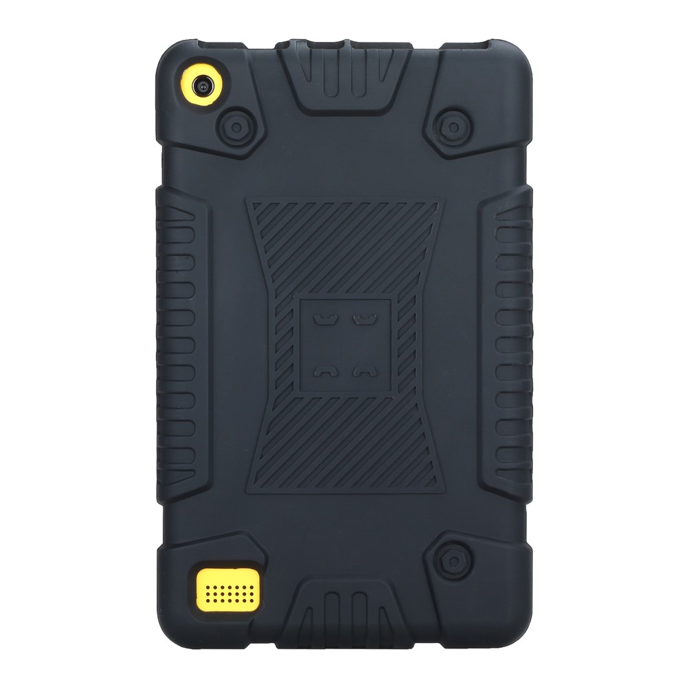 Soft Silicone Protective Shell Case for Amazon Fire 7 2017 - Black-5