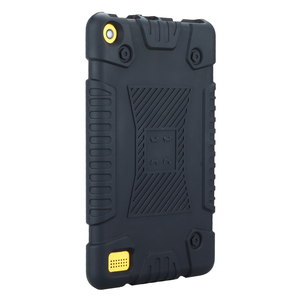 Soft Silicone Protective Shell Case for Amazon Fire 7 2017 - Black-6