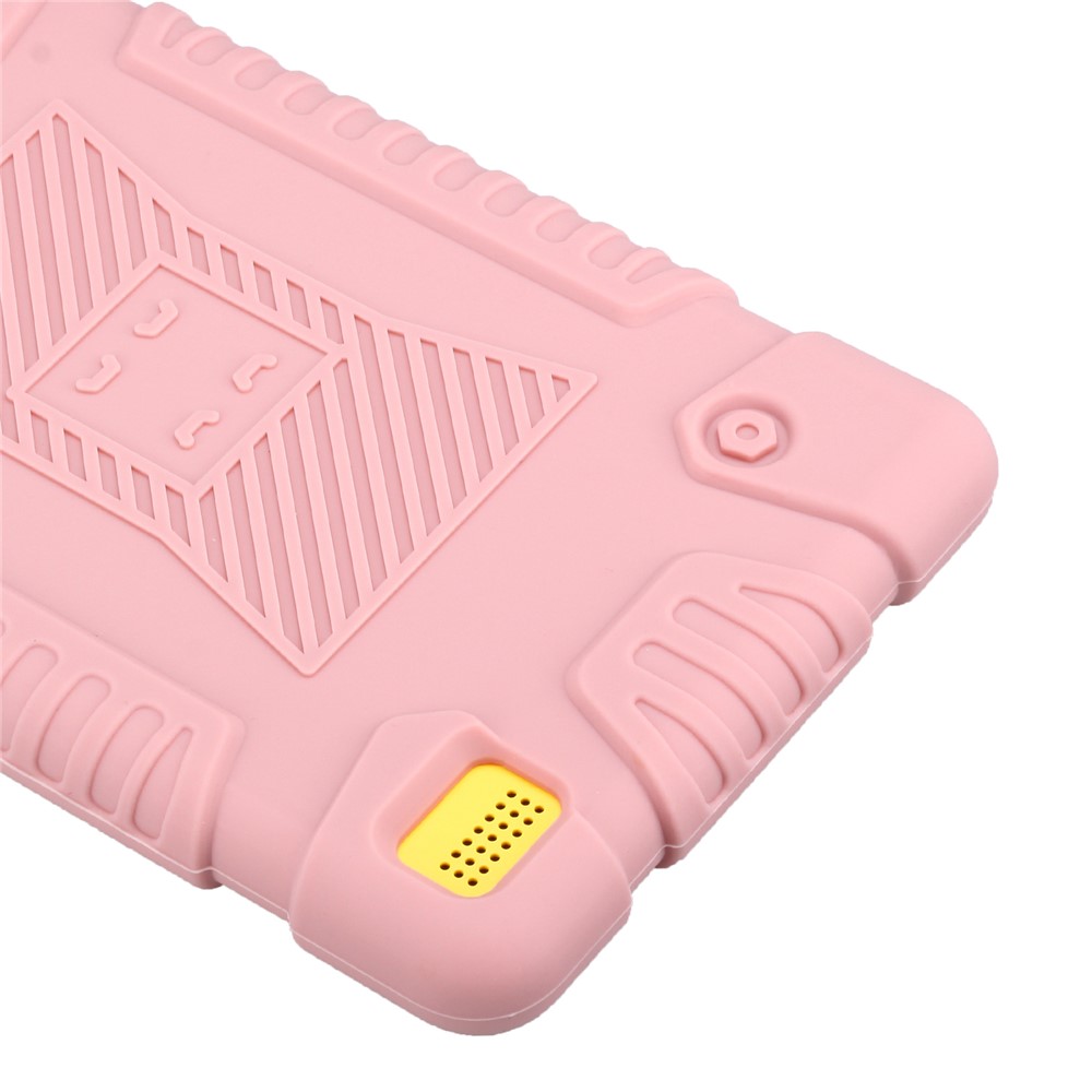 For Amazon Fire 7 2017 Soft Silicone Protective Case Accessory - Pink-10
