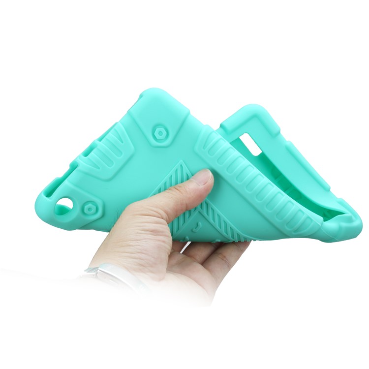 Soft Silicone Protective Back Shell for Amazon Fire 7 2017 - Cyan-8