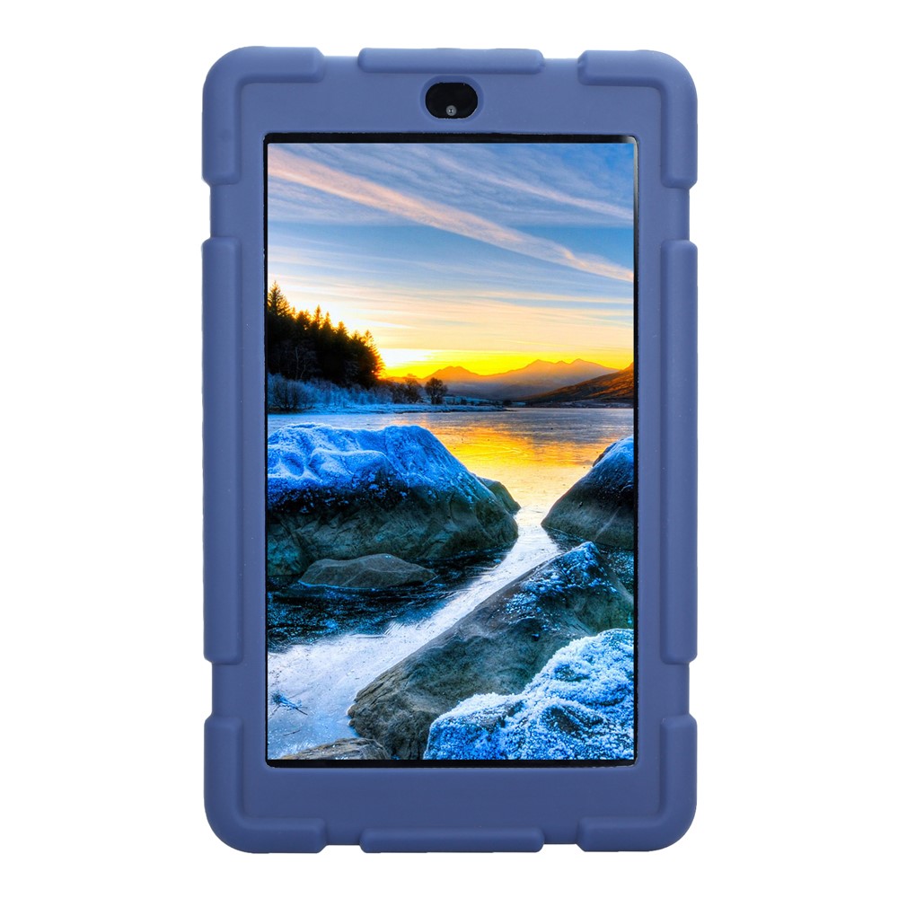 Couverture De Protection En Silicone Douce Pour Amazon Fire 7 2017 - Bleu