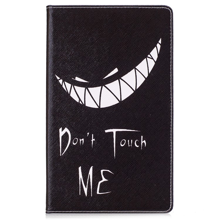 Pattern Printing Auto Wake & Sleep Leather Wallet Stand Case for Amazon Fire HD 8 (2017) - Do Not Touch Me-2