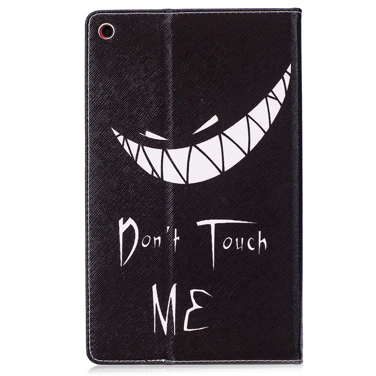 Pattern Printing Auto Wake & Sleep Leather Wallet Stand Case for Amazon Fire HD 8 (2017) - Do Not Touch Me-3