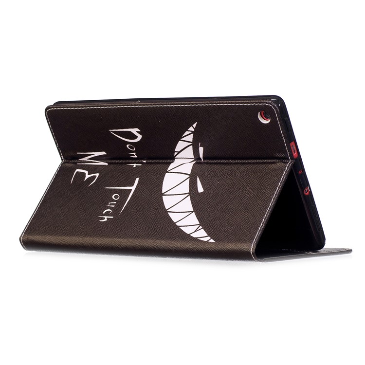 Pattern Printing Auto Wake & Sleep Leather Wallet Stand Case for Amazon Fire HD 8 (2017) - Do Not Touch Me-4