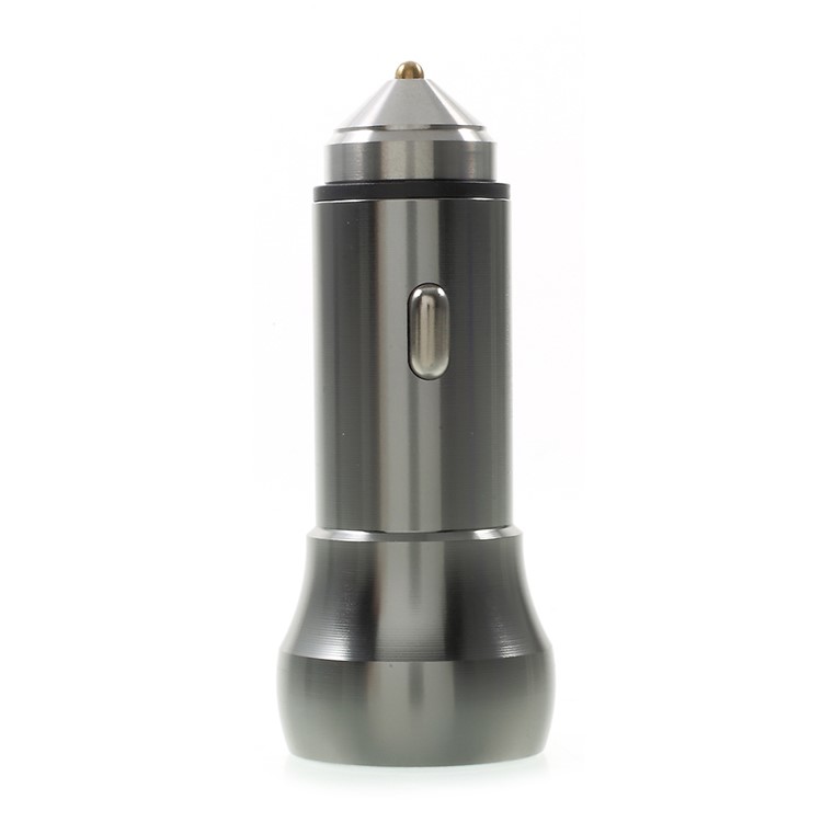 48W Dual Ports QC3.0 Quick Charge USB Car Charger for iPhone Samsung Huawei - Grey-4