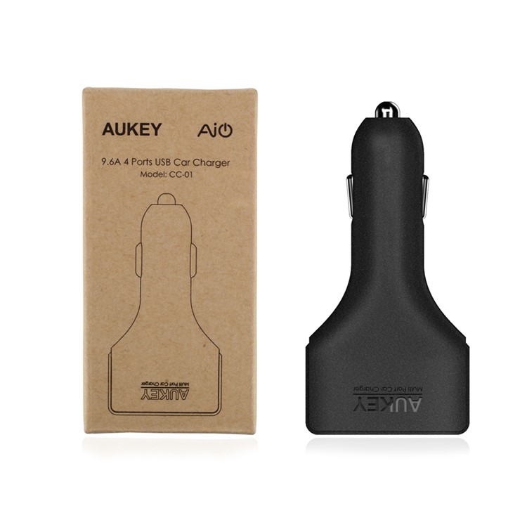 Aukey CC-01 Multiple 4-Port USB Car Charger 48W 9.6A with AIPower Tech-7