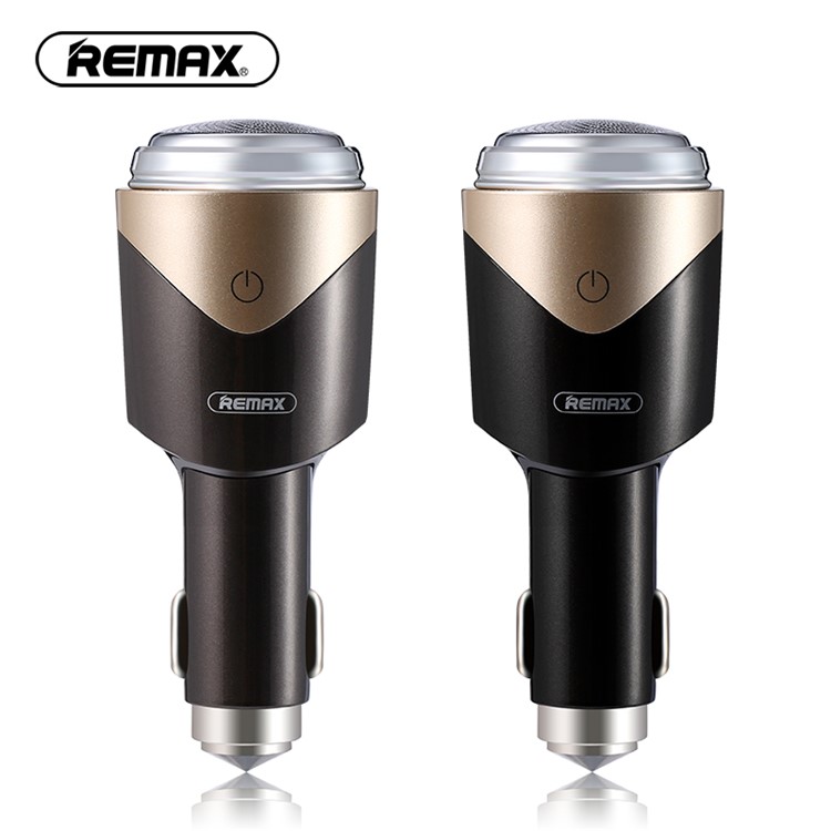 Practical 3 in 1 Smart Car Charger & Safety Hammer & Shaver for Men - Coffee-4