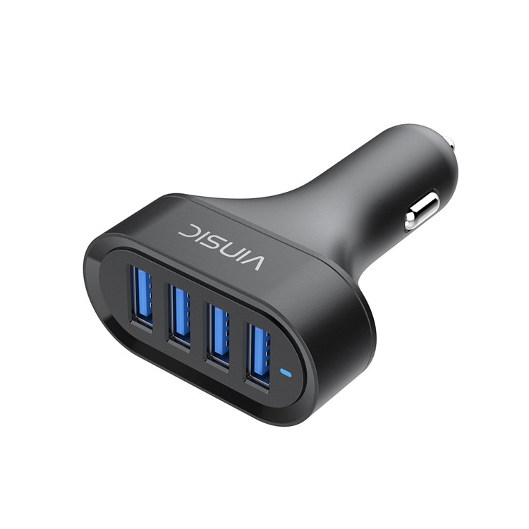 VINSIC VSCC401B 5V 8A (40W) 4-Port USB Smart Car Charger - Black-5
