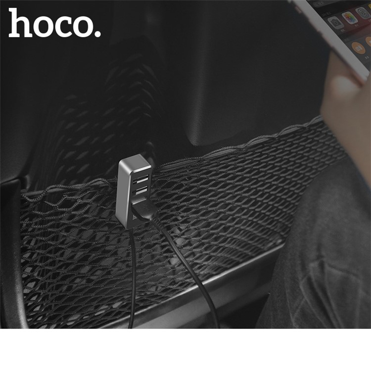 HOCO Z17B 5V/5.5A Car Charger with 4 USB Ports for iPhone Samsung etc. - Black-5