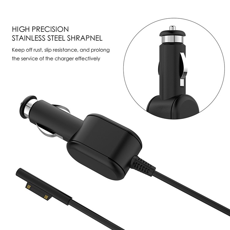 12V 2.58A Car Power Supply Adapter Laptop Cable Charger for Microsoft Surface Pro 3 & Pro 4 (i5/i7)-4