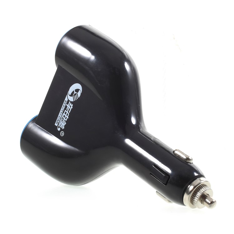 90W 12V/24V Dual USB Car Charger with Dual Cigarette Lighter Sockets for Phones Tablets-5