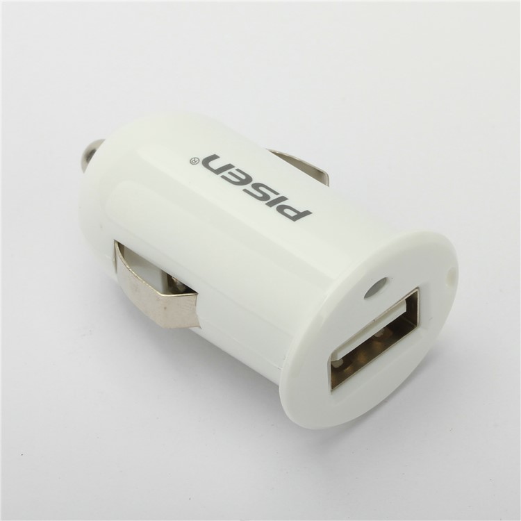 PISEN Mini Car Charger + Micro USB Charging Cable for Samsung HTC LG - White-2