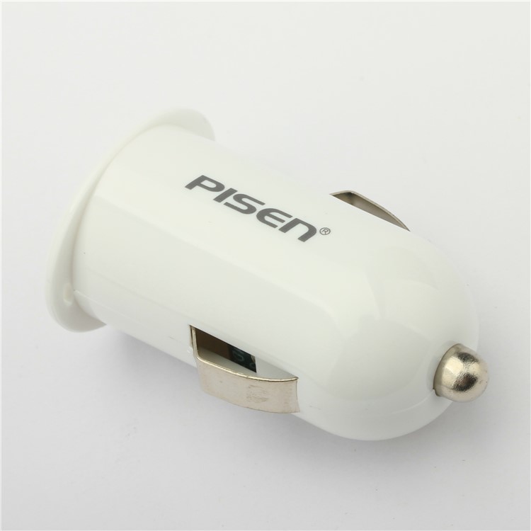 PISEN Mini Car Charger + Micro USB Charging Cable for Samsung HTC LG - White-3