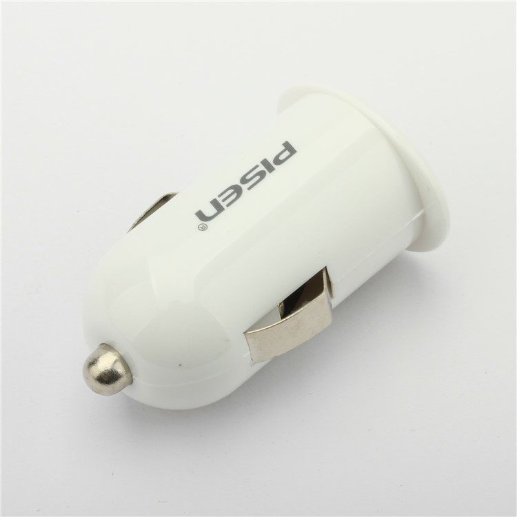PISEN Mini Car Charger + Micro USB Charging Cable for Samsung HTC LG - White-4