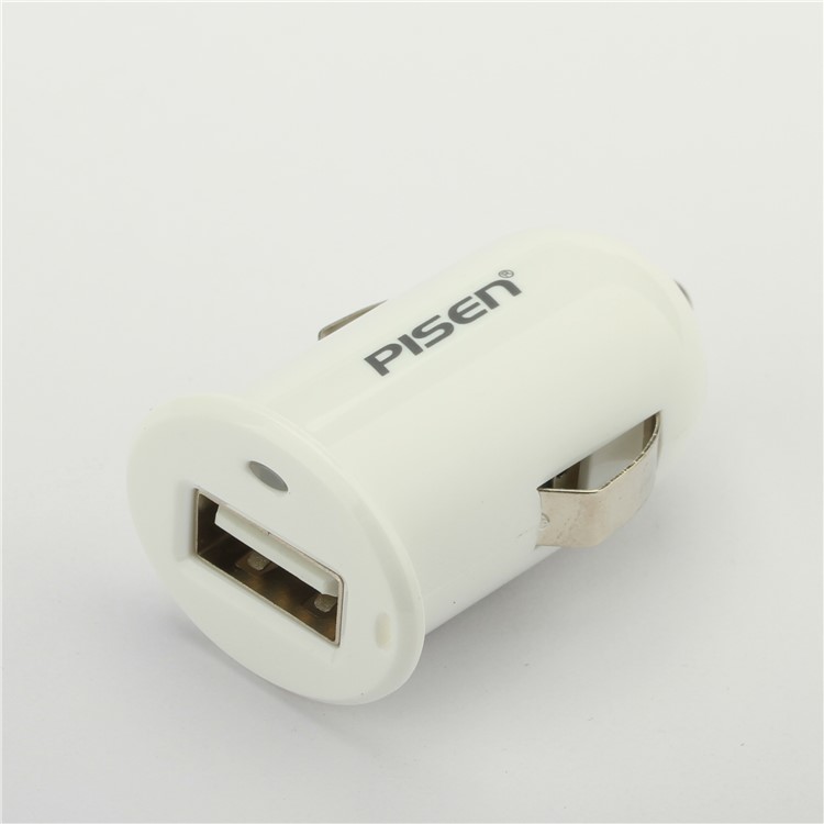 PISEN Mini Car Charger + Micro USB Charging Cable for Samsung HTC LG - White-9