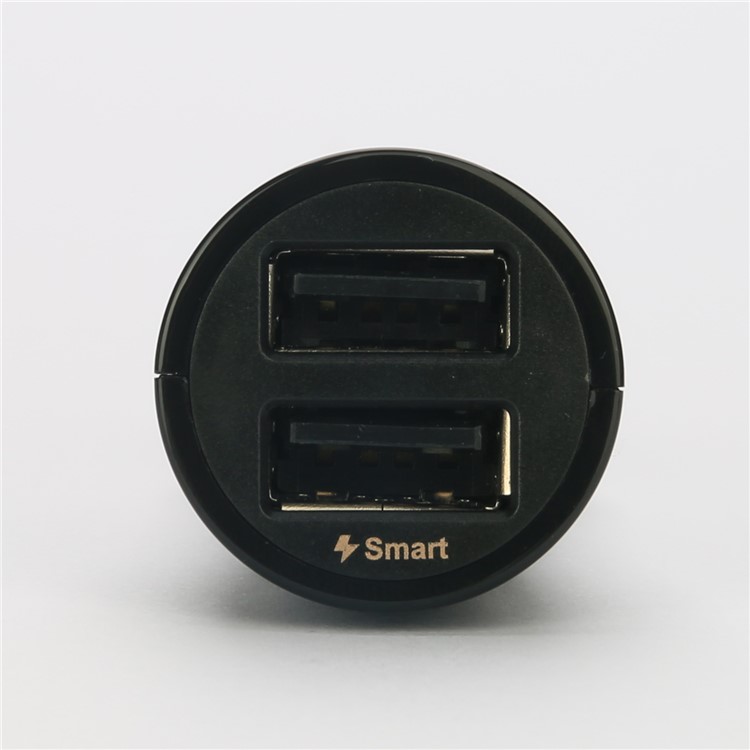 PISEN TS-C063 Dual USB Ports 2A Car Charger for iPhone iPad Samsung Smartphones - Black-9