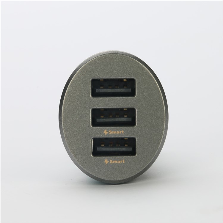 PISEN TS-C073 3 USB Ports 2.4A Car Charger for iPhone iPad Samsung Smartphones Tablets - Black-11