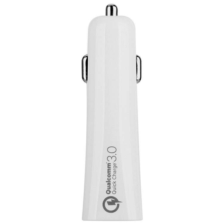 MOMAX PD QC3.0 USB + Type-C Ports Car Charger - White-2