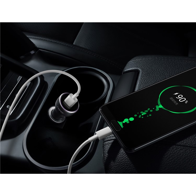 HUAWEI Honor SuperCharge AP38C 27.5W Dual USB Fast Charging Adapter Car Charger with Type-C Cable-8
