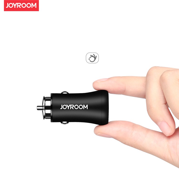 JOYROOM F635 Dual USB Ports 3.1A Smart Car Charger for iPhone iPad Samsung - Black-4