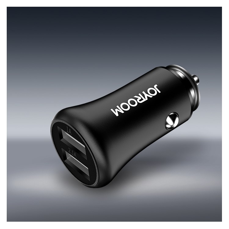JOYROOM F635 Dual USB Ports 3.1A Smart Car Charger for iPhone iPad Samsung - Black-5