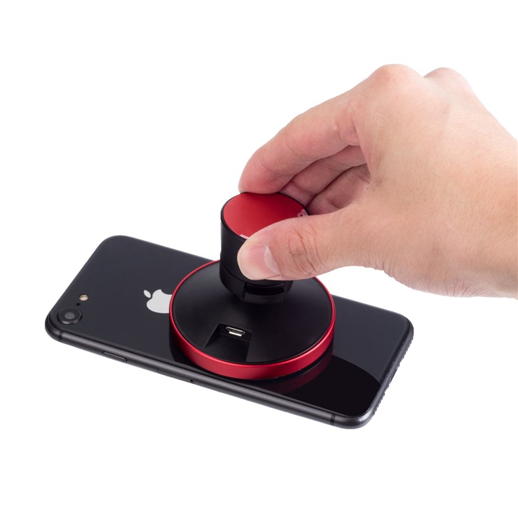 WH-10B Qi Wireless Car Charger Dock Car Mount Phone Holder for iPhone X/8/8 Plus - Red-4